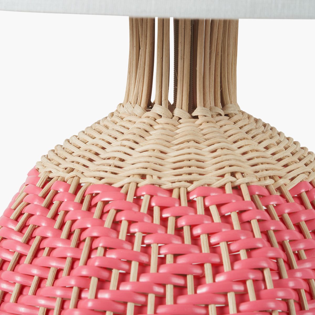 Designers Guild Brera Rattan Small Table Lamp Pimento
