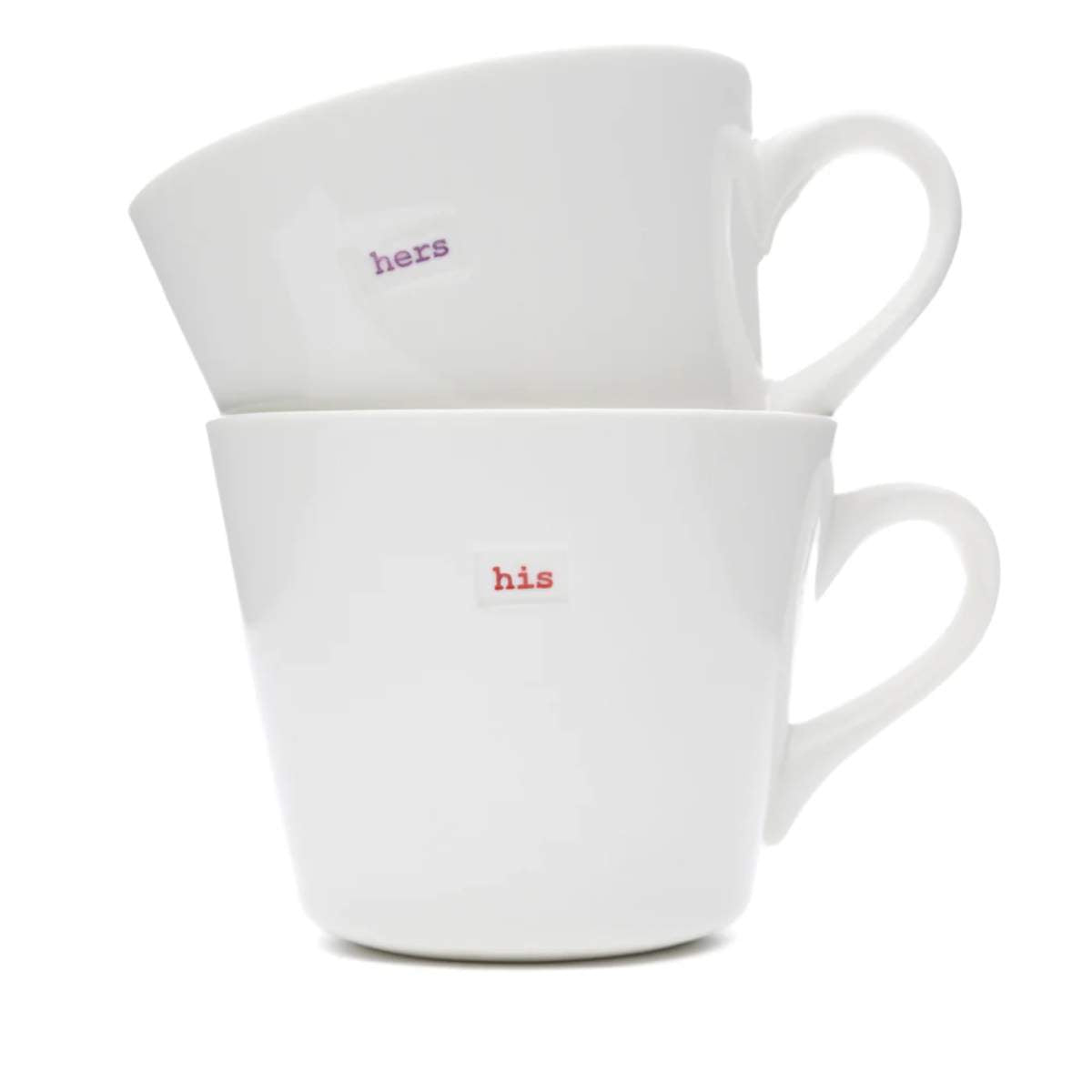 Keith Brymer Jones Bucket Mug Medium Pair - 350ml - His & Hers