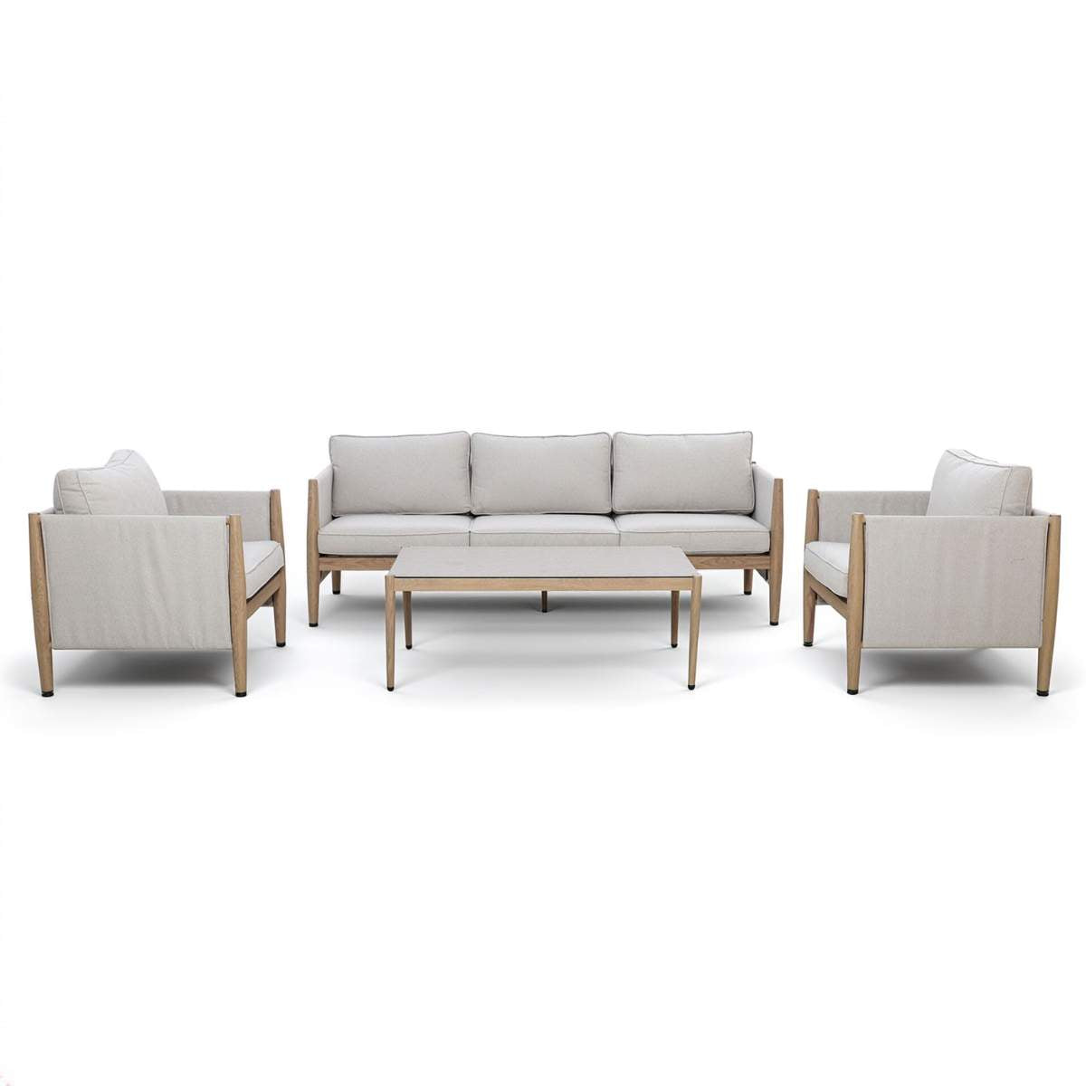 Maze Burford 3 Seat Aluminium Sofa Set