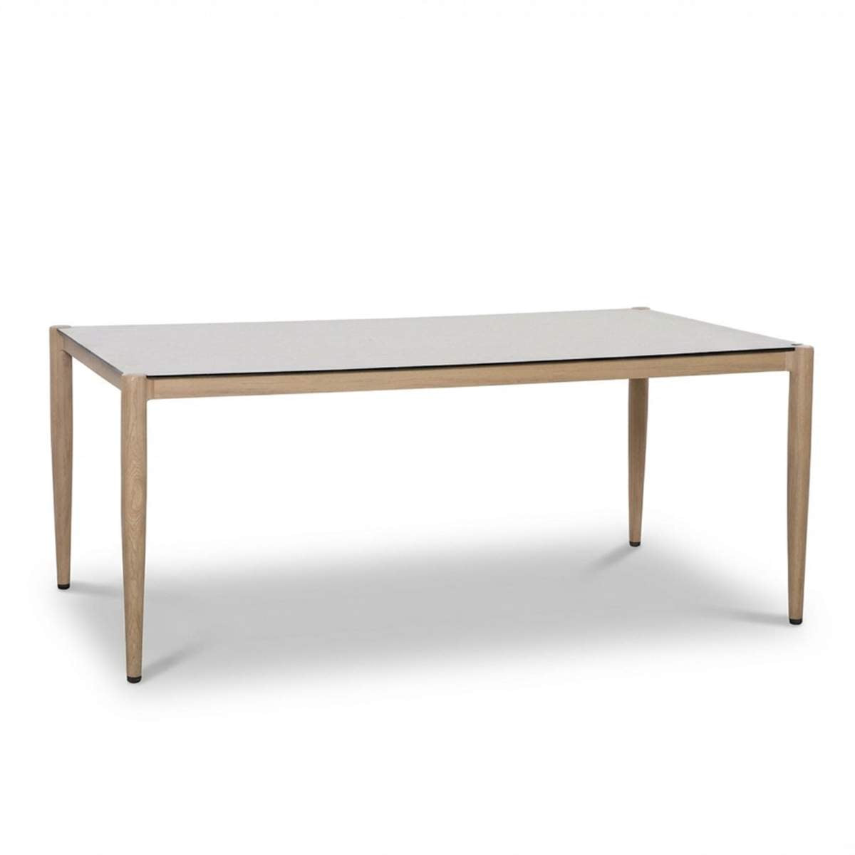 Maze Burford 6 Seat Aluminium Rectangular Dining Set - Almond