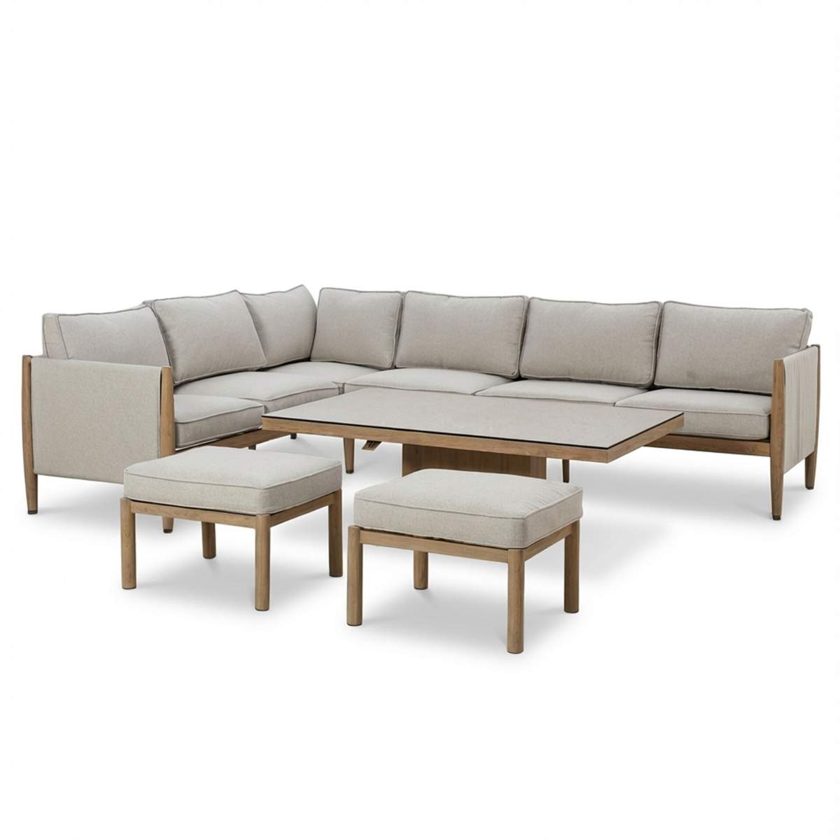 Maze Burford Large Aluminium Corner Dining Set