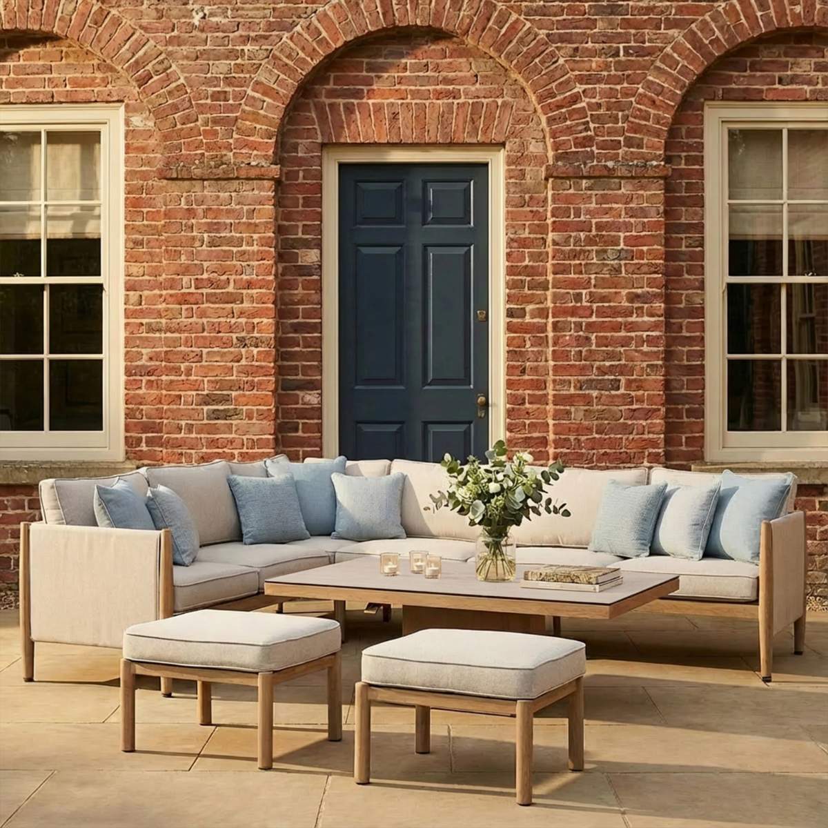 Maze Burford Large Aluminium Corner Dining Set