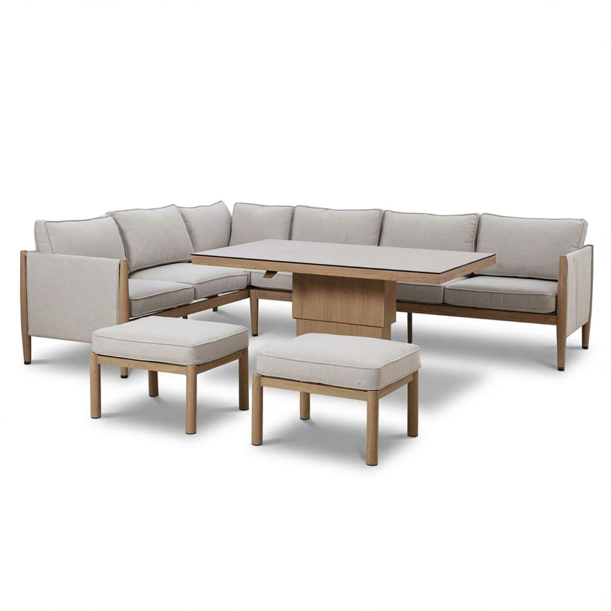 Maze Burford Large Aluminium Corner Dining Set