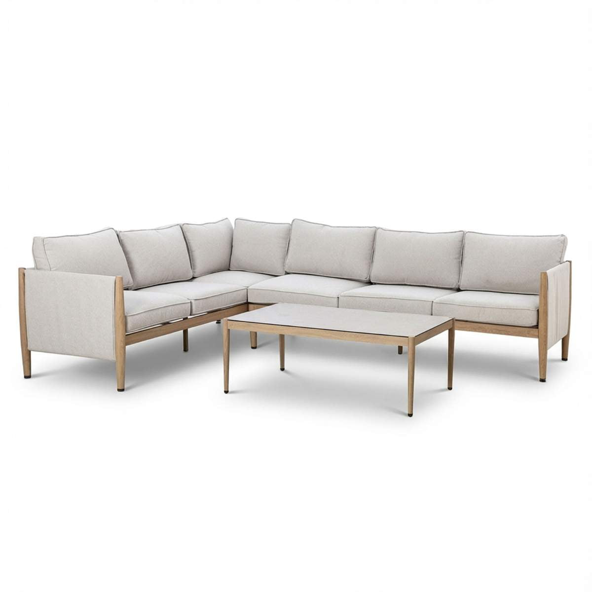 Maze Burford Large Aluminium Corner Sofa Set