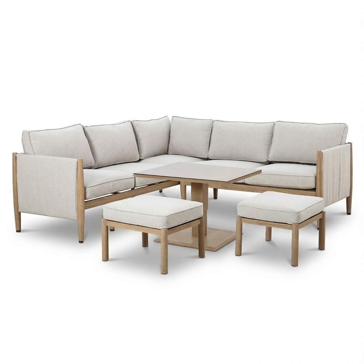 Maze Burford Small Aluminium Corner Dining Set