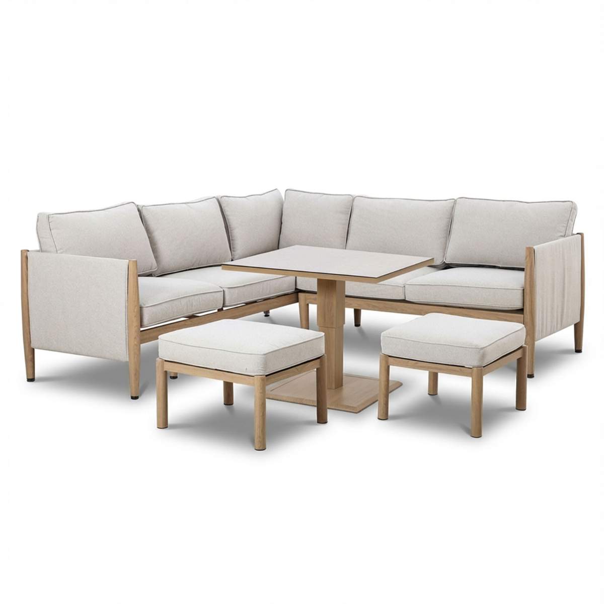Maze Burford Small Aluminium Corner Dining Set