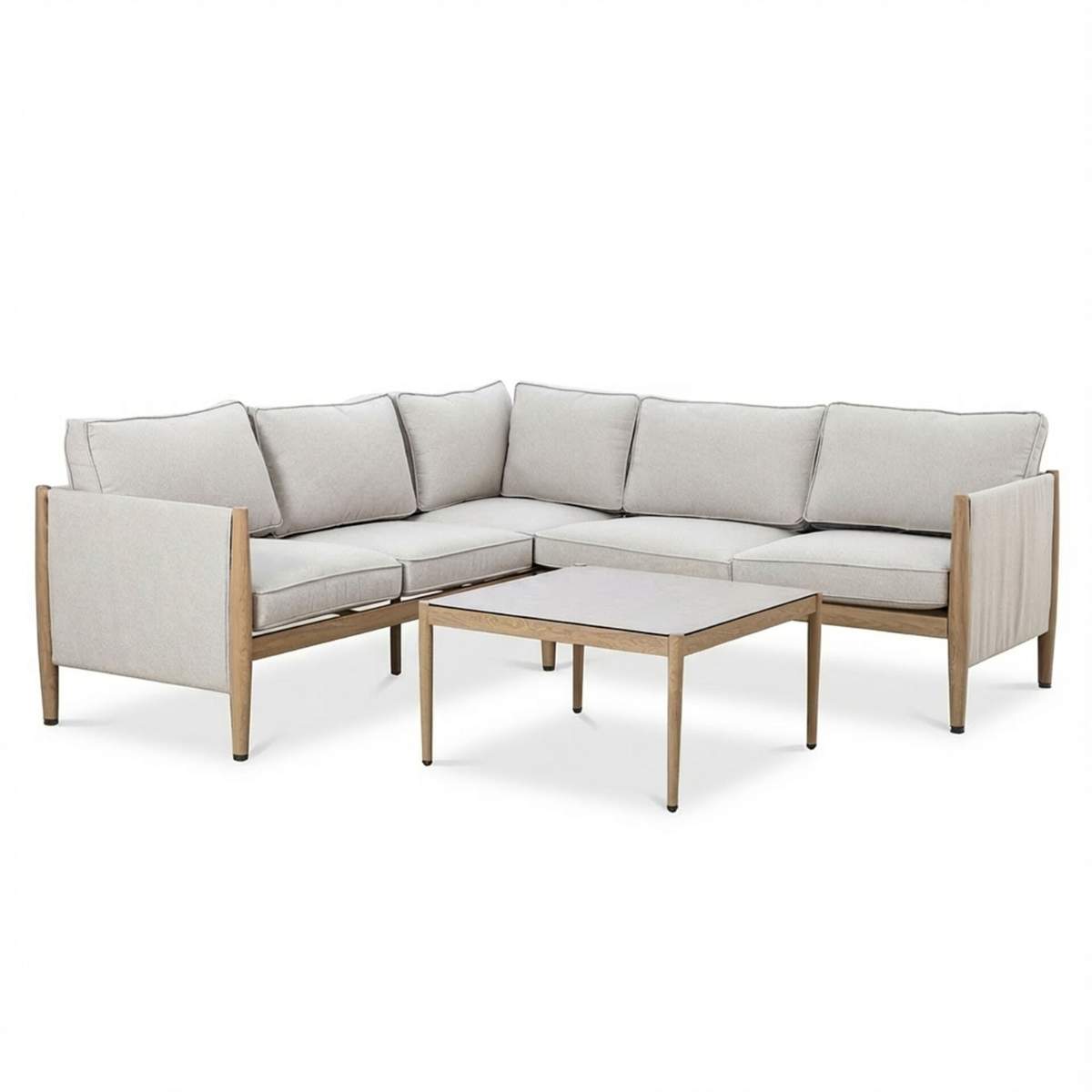 Maze Burford Small Aluminium Corner Sofa Set