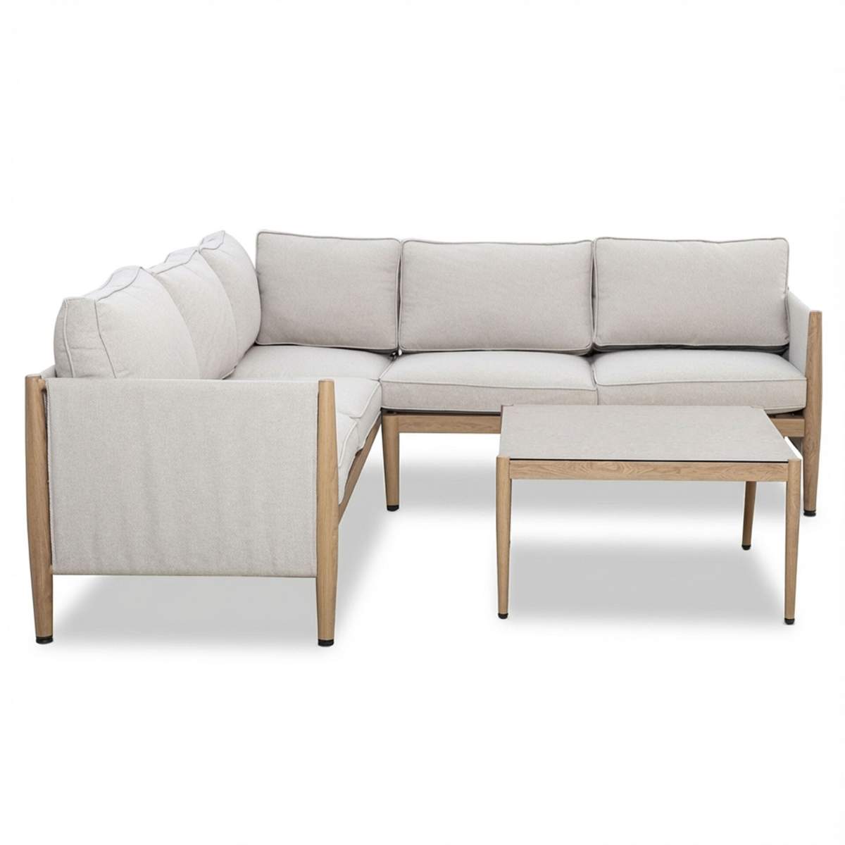 Maze Burford Small Aluminium Corner Sofa Set