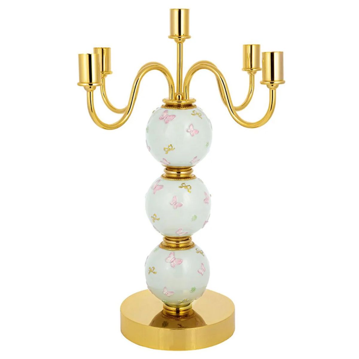 Villari Butterfly Candelabra 5 Arms
