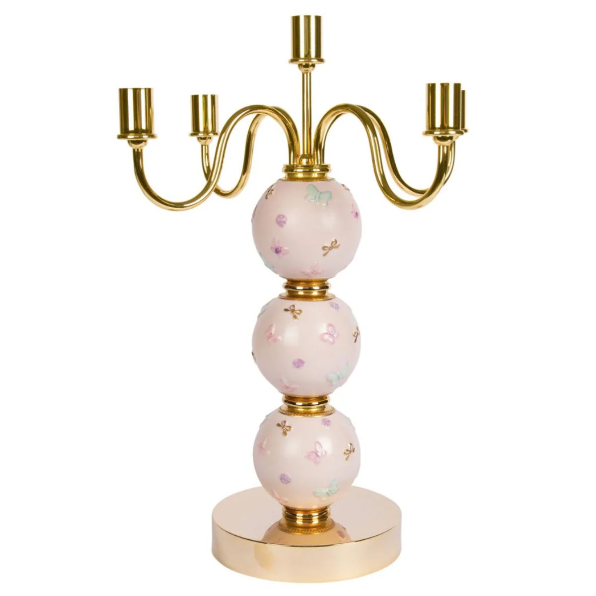 Villari Butterfly Candelabra 5 Arms