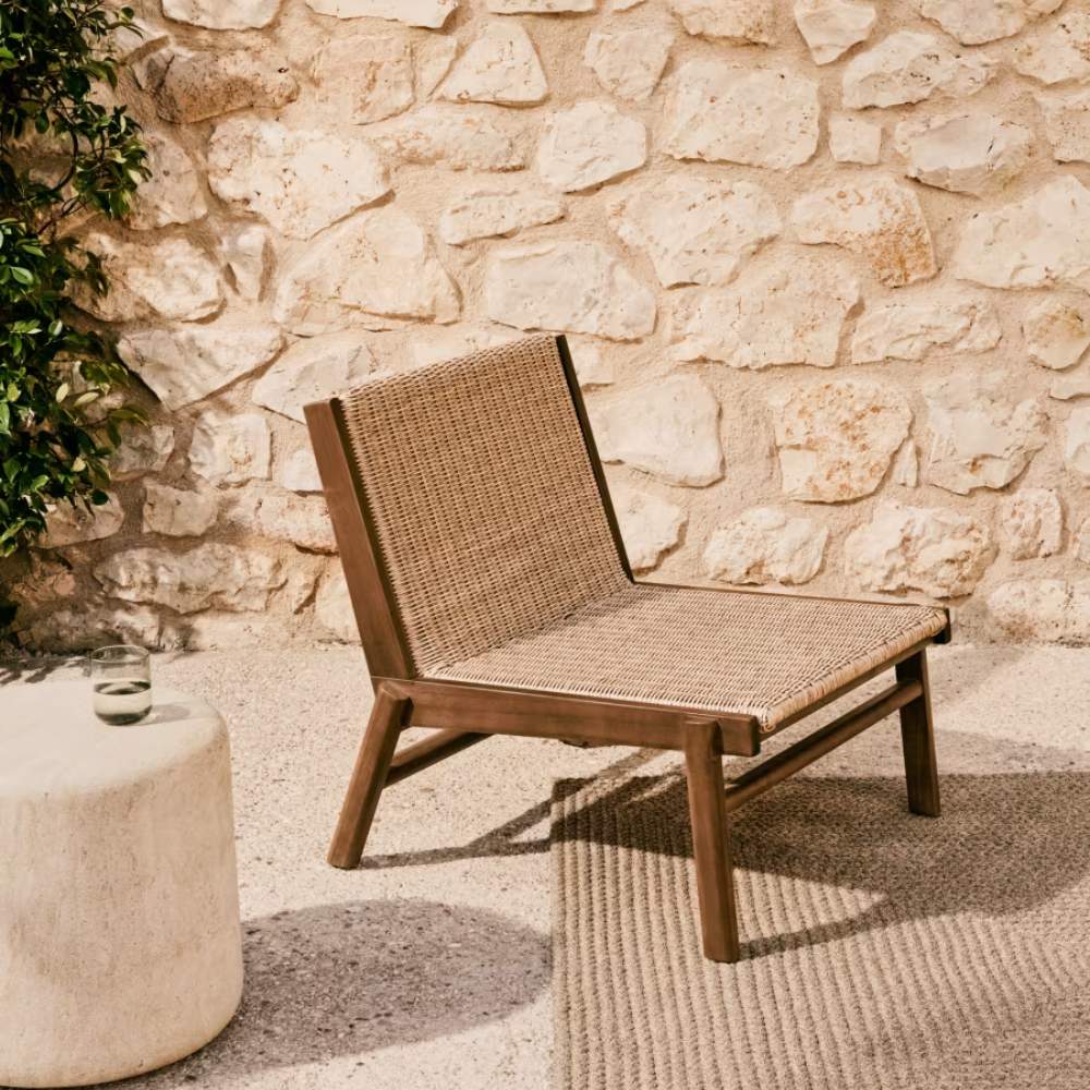 Kave Home Itani Armchair – FSC® 100% Solid Acacia Wood & Synthetic Rattan