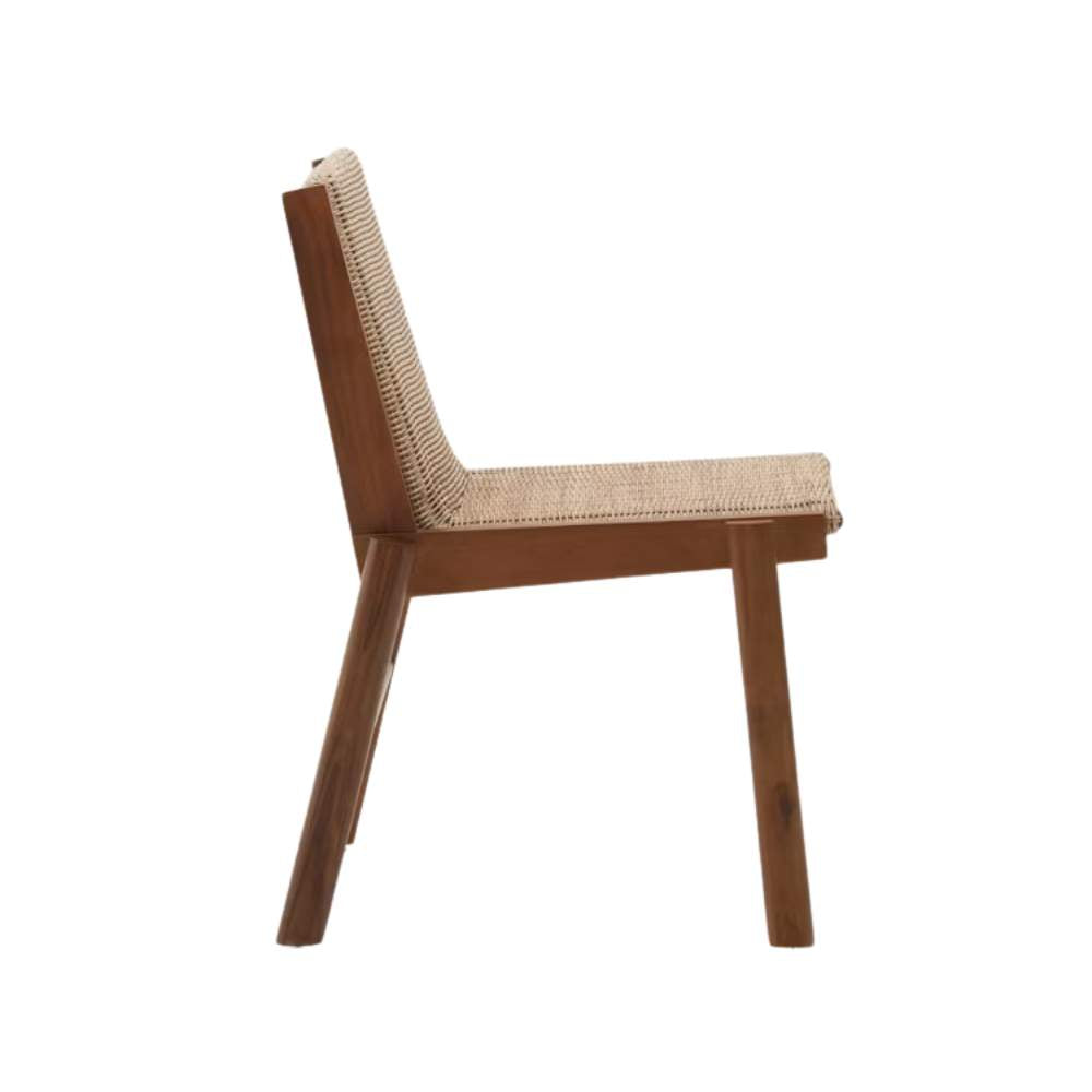 Kave Home Itani Chair in FSC 100% Solid Acacia Wood and Synthetic Rattan