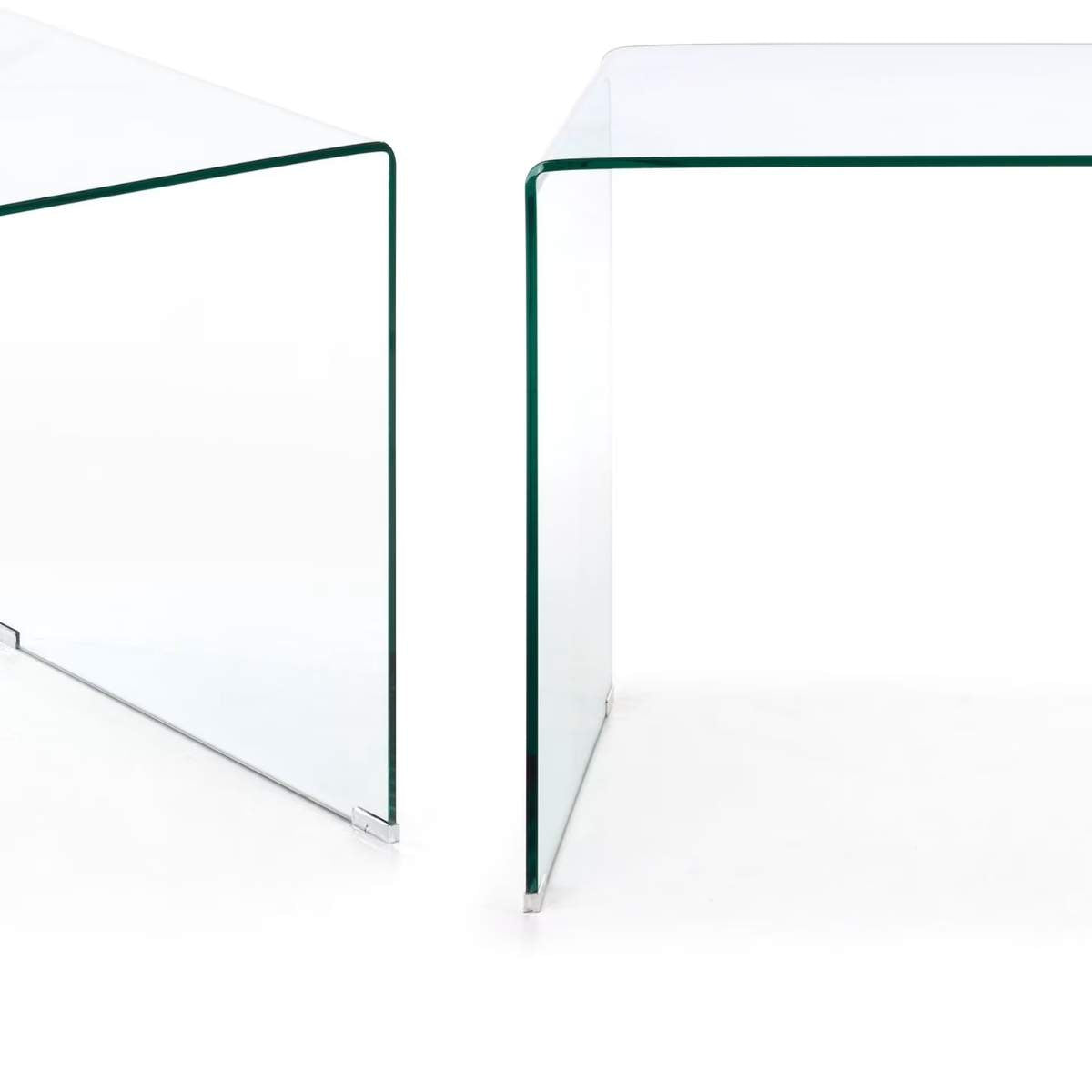 Kave Home Burano Glass Table - 125cm X 70cm-Beaumonde