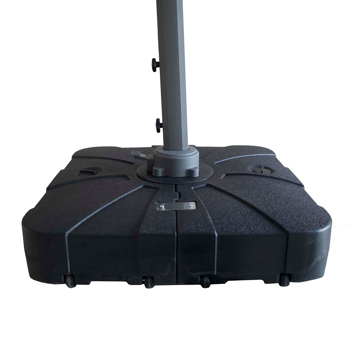 Maze Charcoal Grey Apollo LED 3m Round Rotating Cantilever Parasol