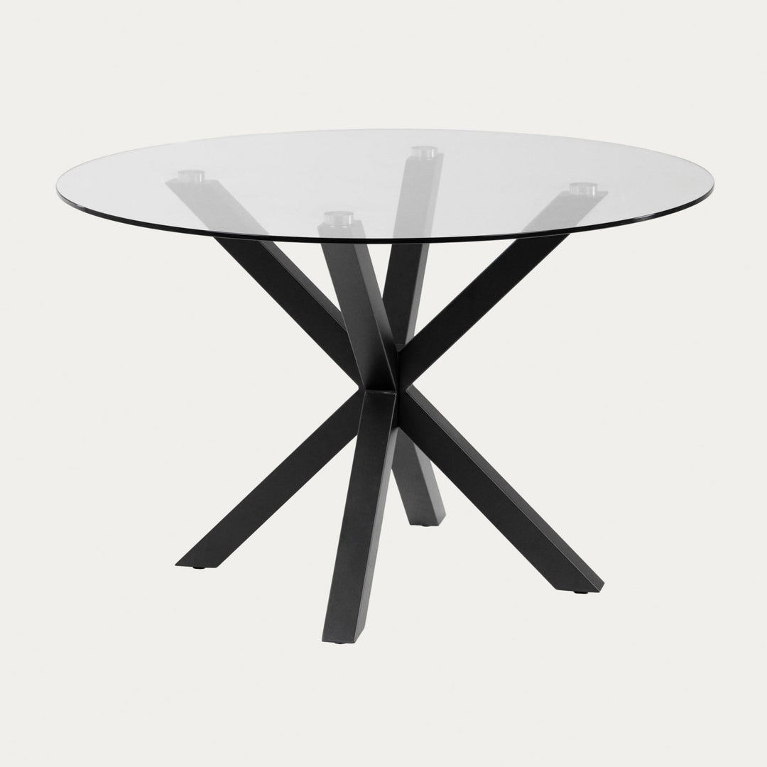 Argo Round Glass Table-Beaumonde