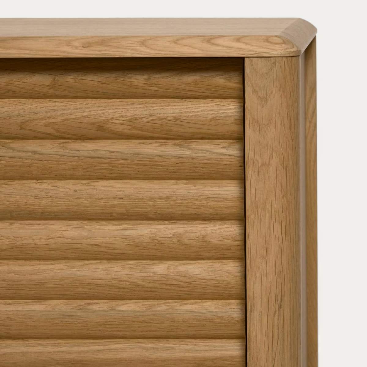 Kave Home Lenon Oak Wood And Veneer Sideboard With 2 Doors & 3 Drawers-Beaumonde