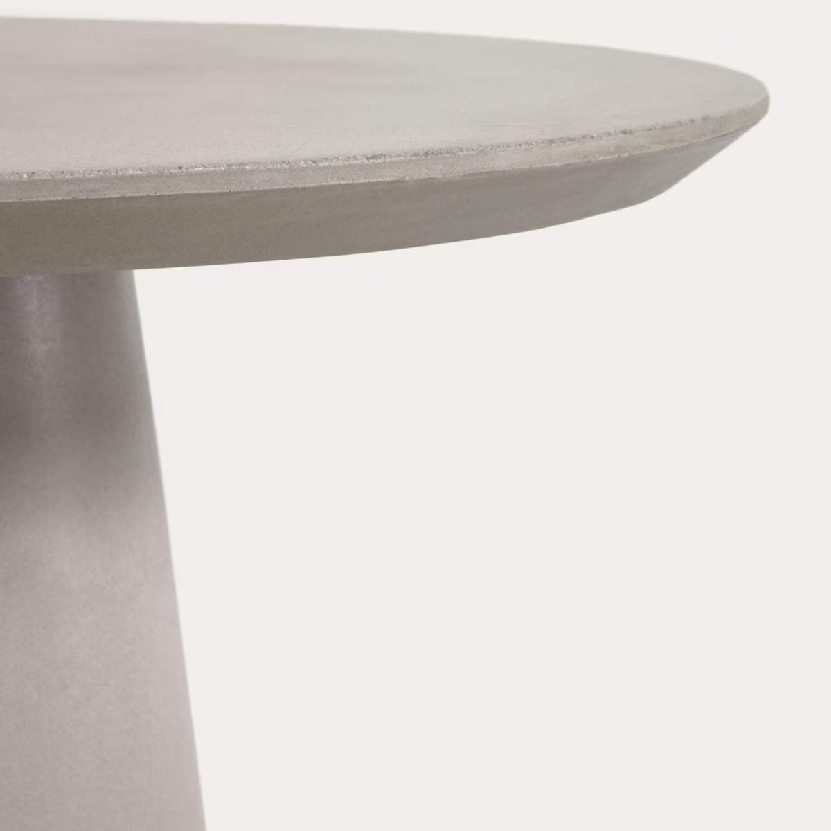Kave Home Itai Outdoor Round Cement Table-Beaumonde