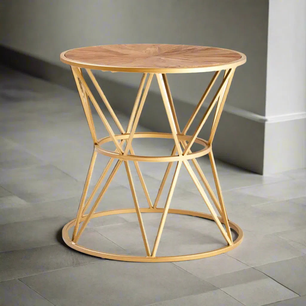 Beaumonde Home Joshi Round Side Table-Beaumonde