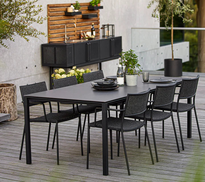 Cane-line Less Armchair, Stackable French Weave