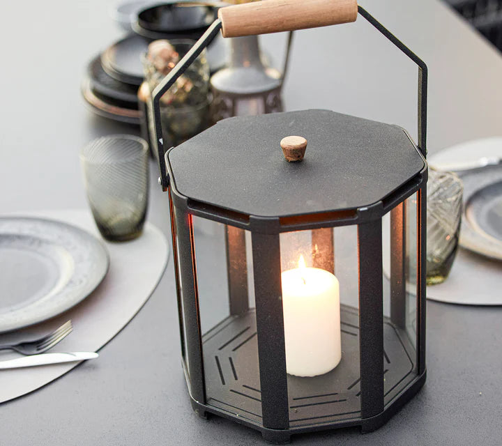 Cane-line Lightlux Lantern with Teak Handle