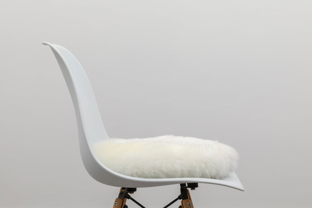 Round Sheepskin Chair Pad-Beaumonde
