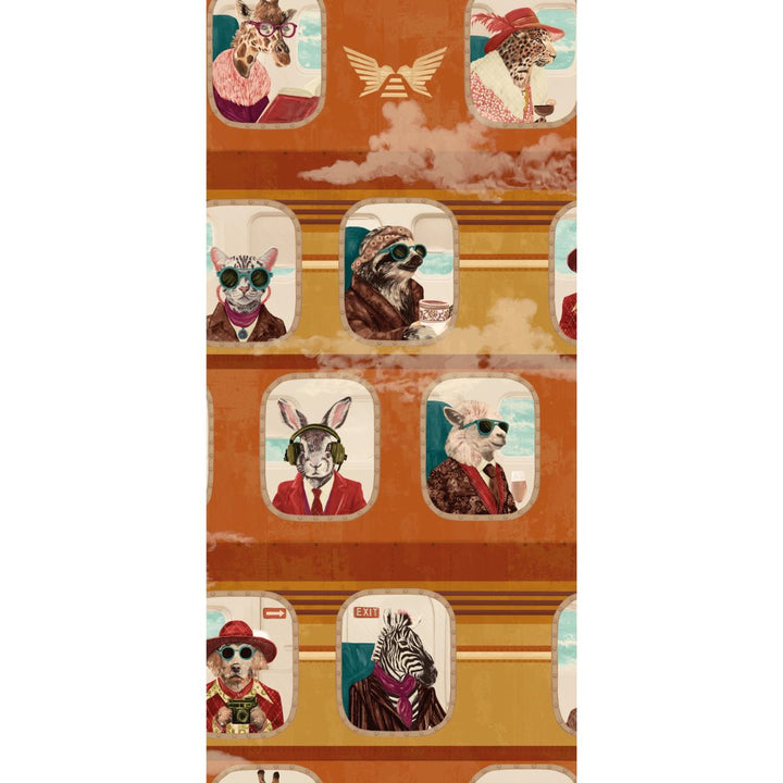 Brand Mckenzie Cabin Class Wallpaper Retro Spice