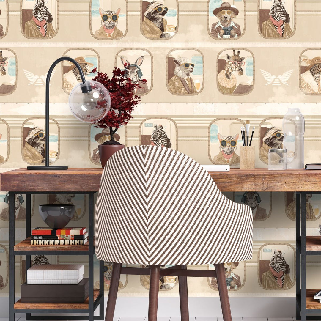 Brand Mckenzie Cabin Class Wallpaper Flax Stream