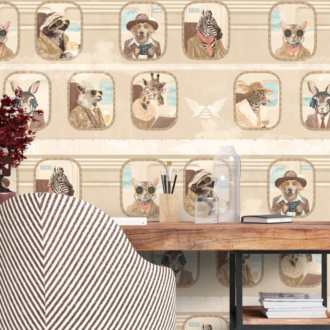 Brand Mckenzie Cabin Class Wallpaper Flax Stream
