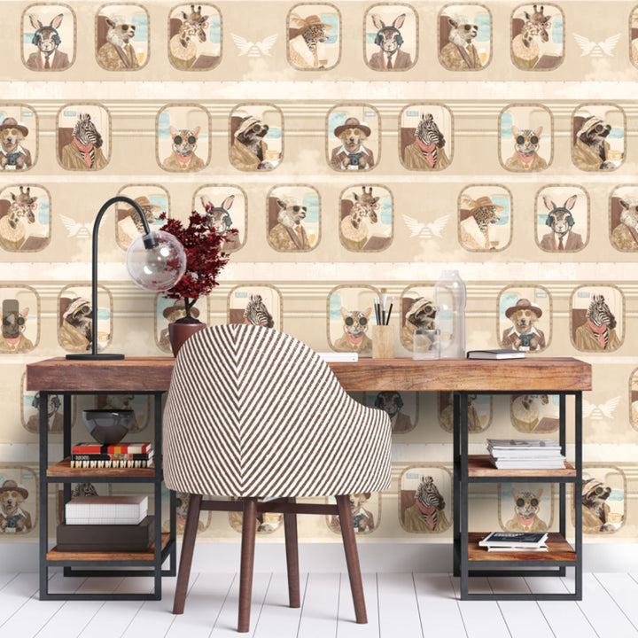 Brand Mckenzie Cabin Class Wallpaper Flax Stream