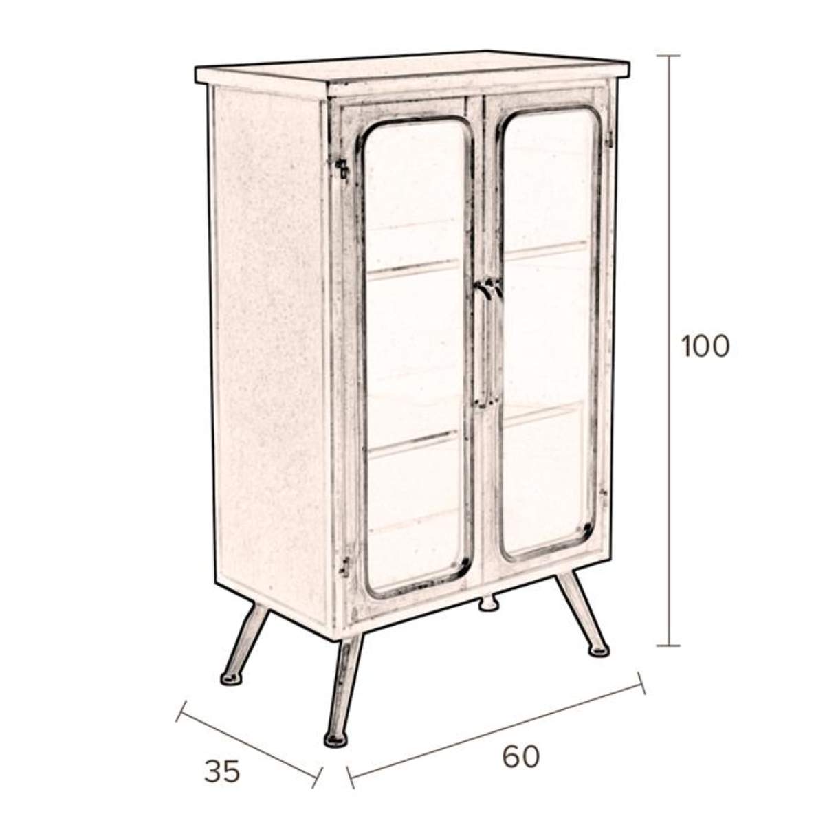Dutch Bone Cabinet Denza