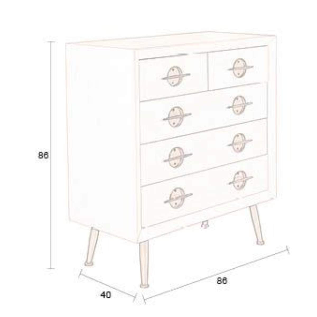 Dutch Bone Cabinet Edson
