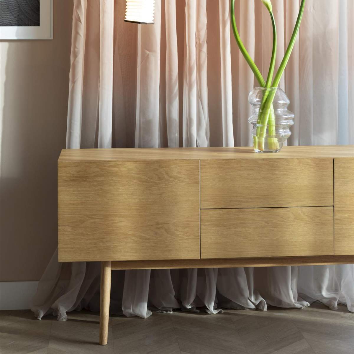 Zuiver Cabinet High On Wood Oak 2dr 2do