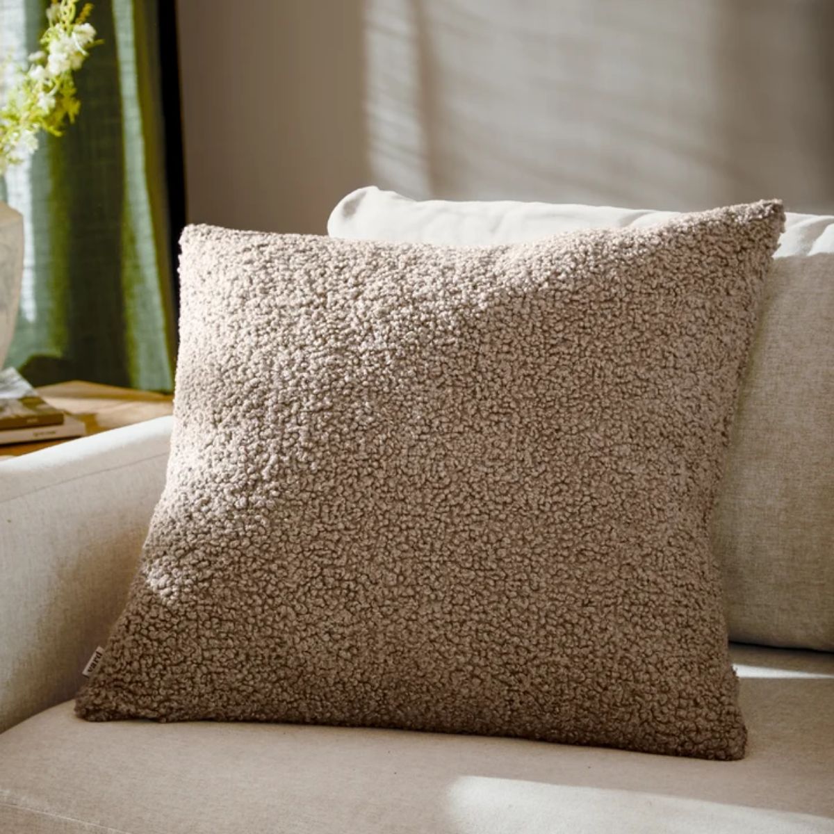 Riva Home Cabu Chunky Boucle Cushion Taupe