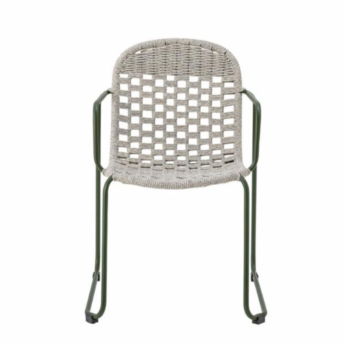 Bloomingville Calana Set of 2 Outdoor Dining Chairs - Green