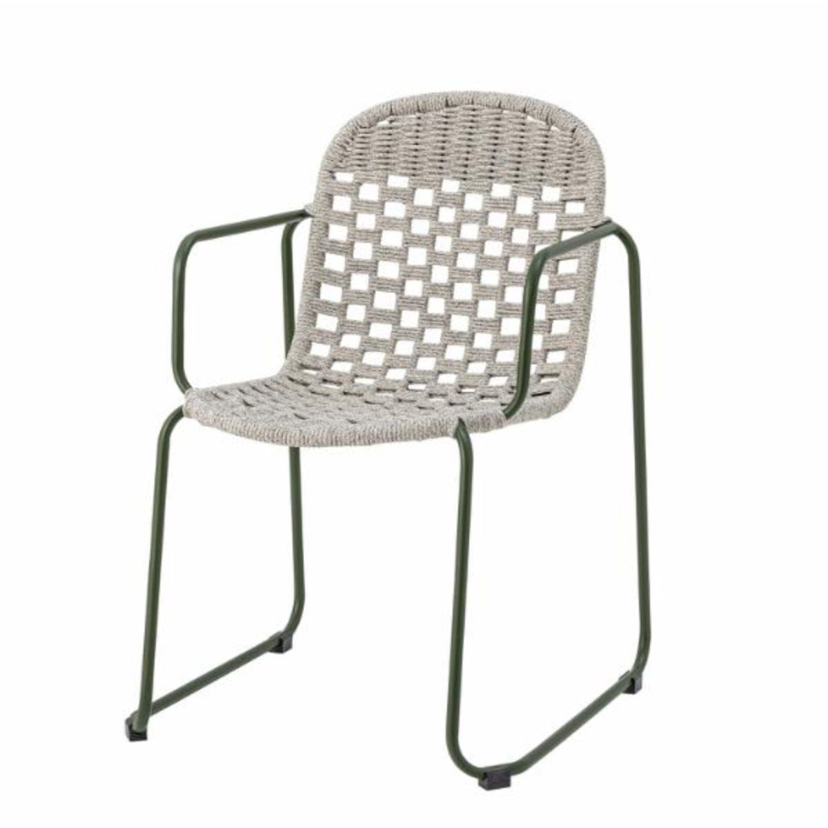 Bloomingville Calana Set of 2 Outdoor Dining Chairs - Green