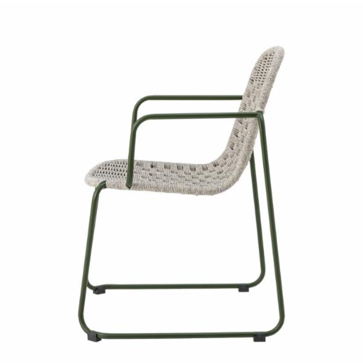 Bloomingville Calana Set of 2 Outdoor Dining Chairs - Green
