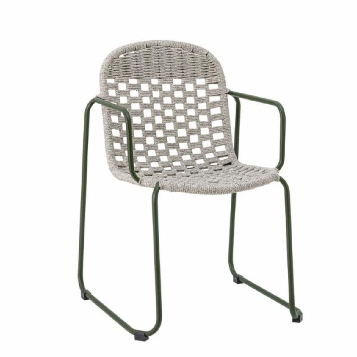 Bloomingville Calana Set of 2 Outdoor Dining Chairs - Green