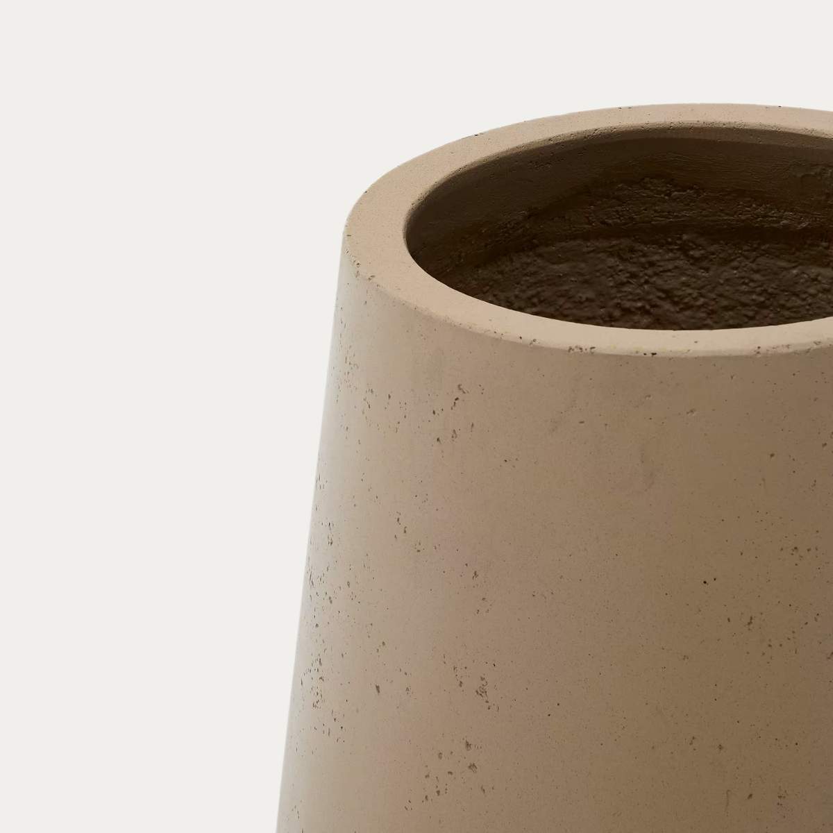 Kave Home Calun beige cement planter Ø 50cm