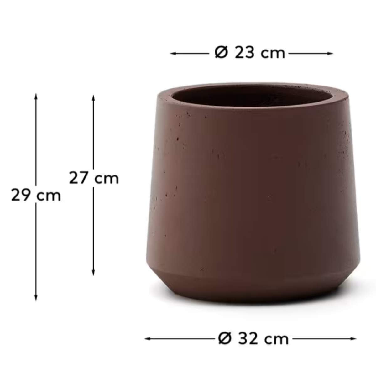 Kave Home Calun beige cement planter Ø 32cm