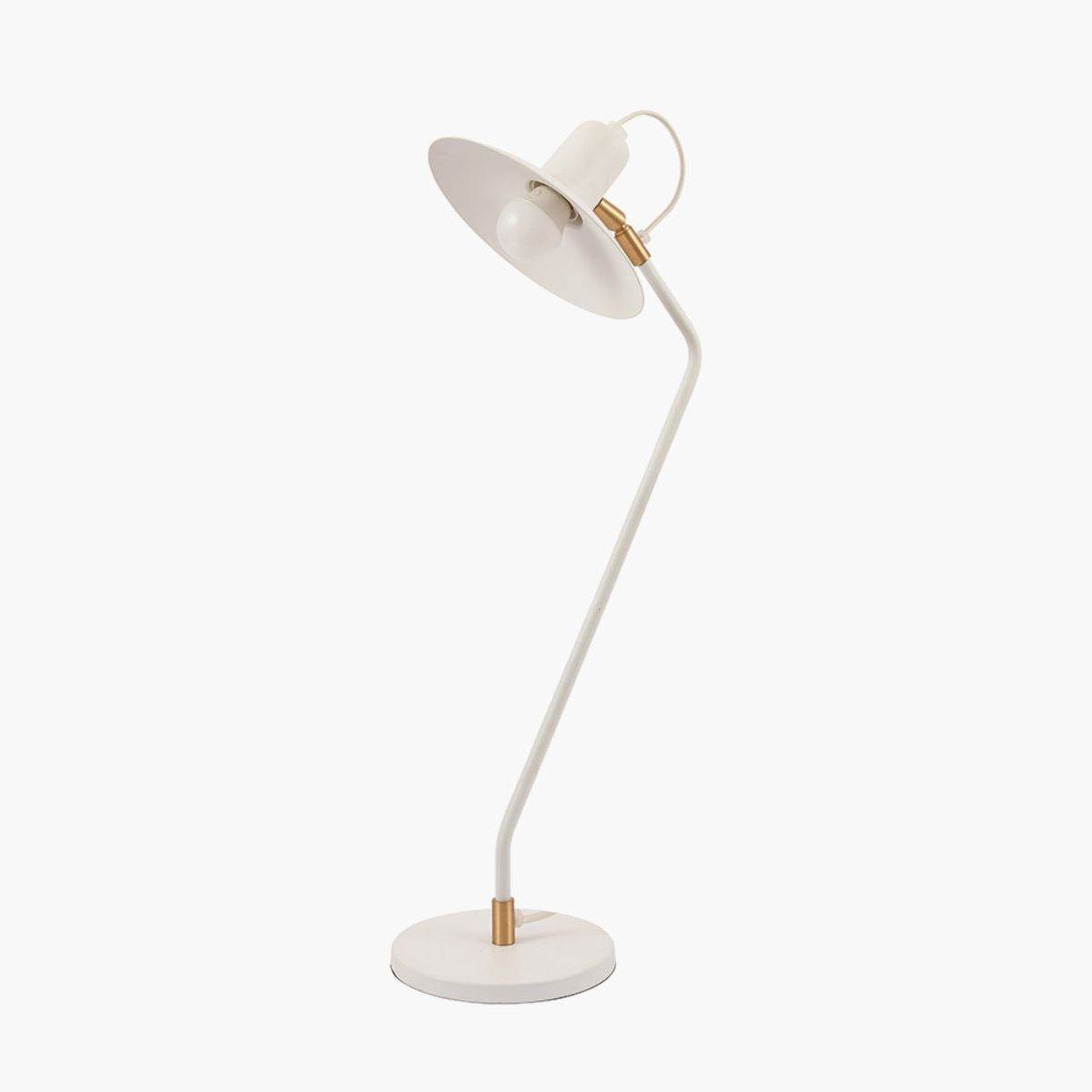 Pacific Lifestyle Camden Matt White Metal Angle Arm Task Table Lamp