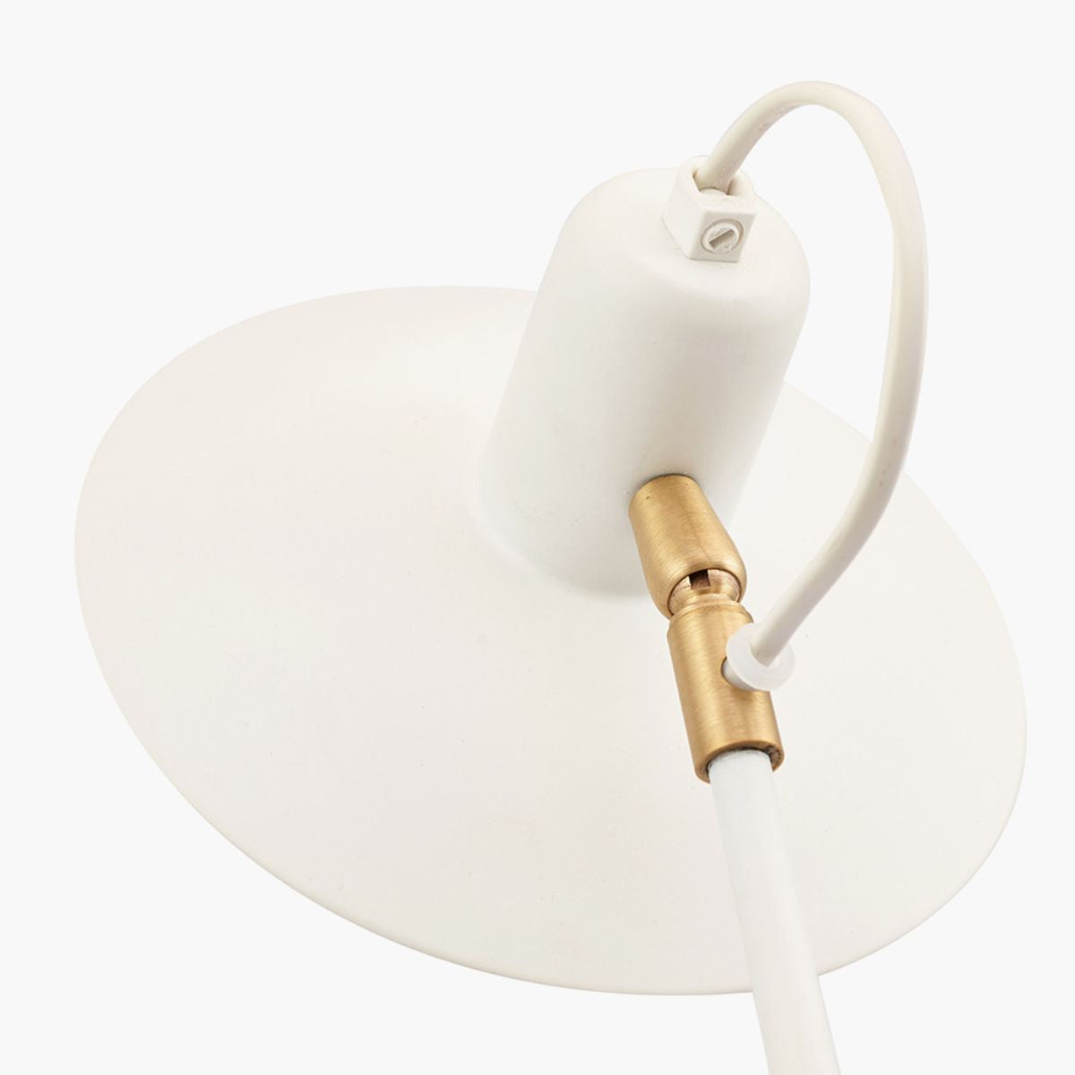 Pacific Lifestyle Camden Matt White Metal Angle Arm Task Table Lamp