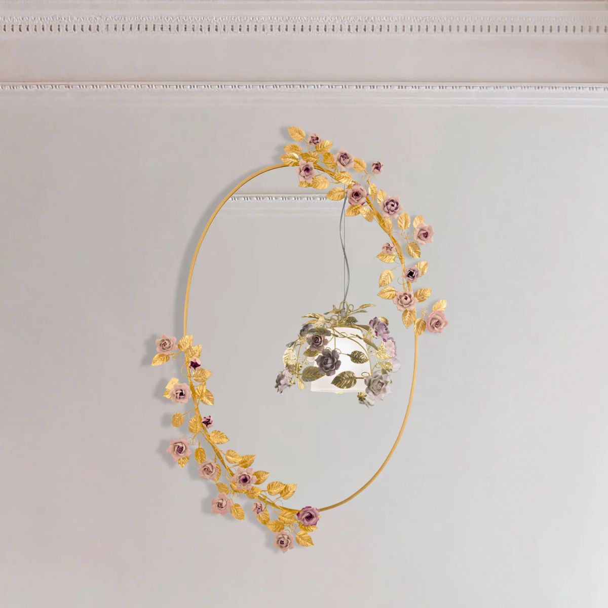 Villari Camelia Oval Mirror
