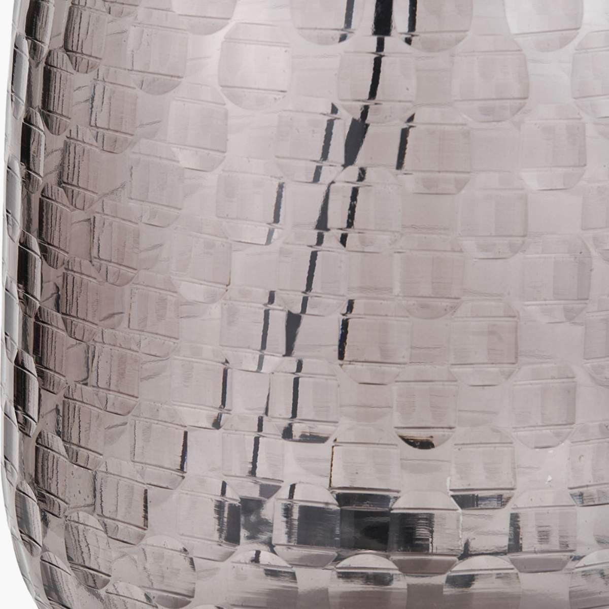 Pacific Lifestyle Camille Large Smoke Grey Circle Design Handcut Glass Table Lamp Base