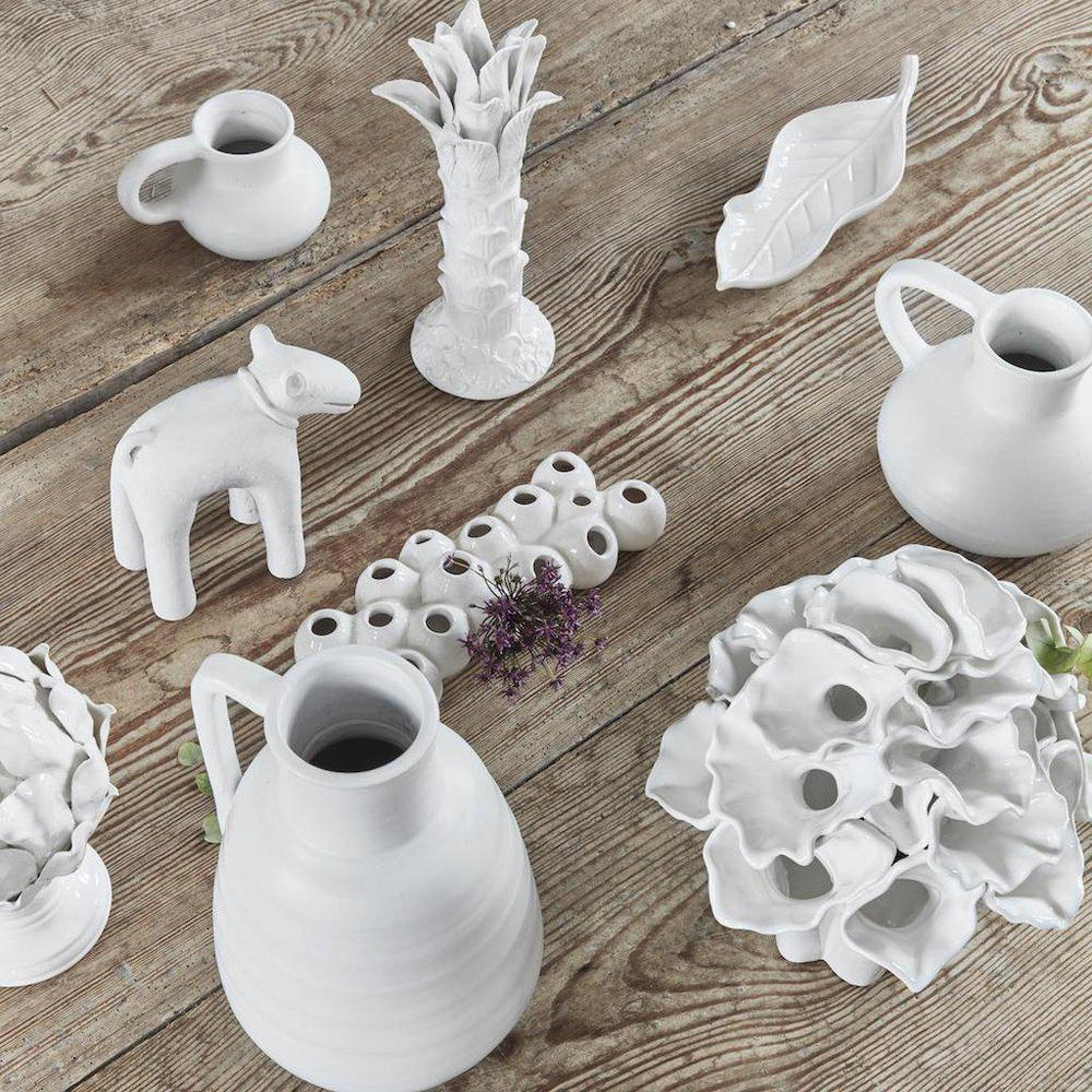 Camomille White Ceramic Vase - Large-Day Birger Et Mikkelsen-Beaumonde