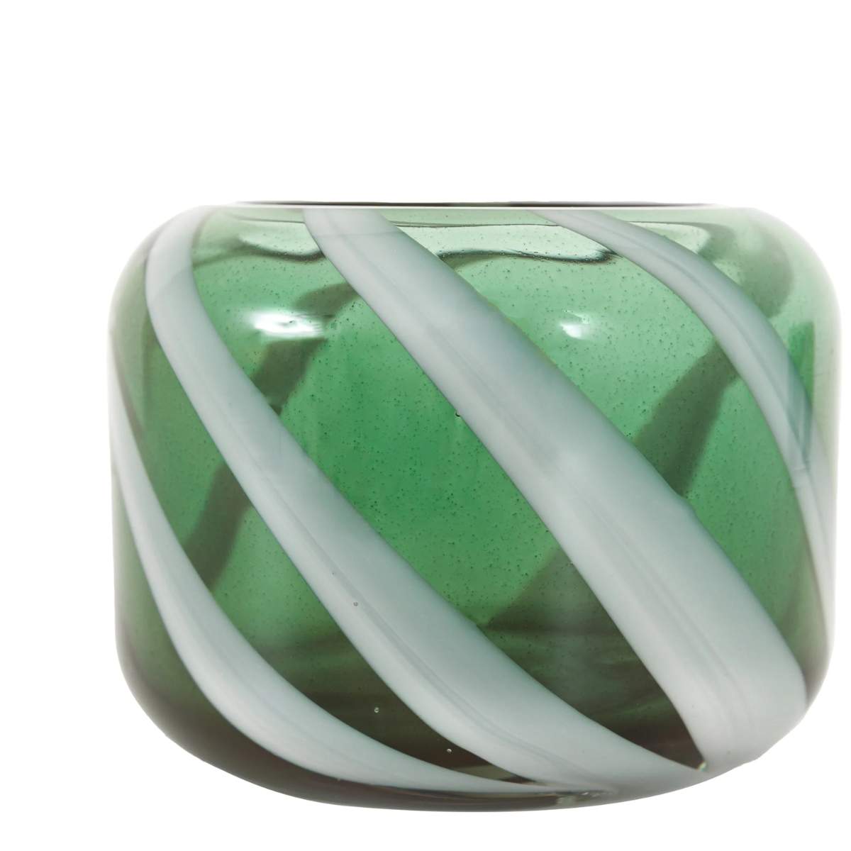 Gallery Direct Candy Stripe Tealight Holder Set of 2