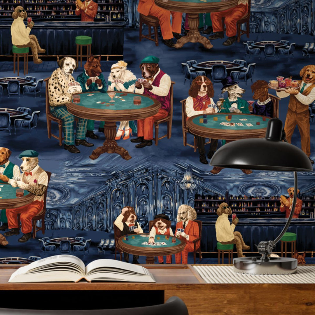 Brand Mckenzie Canine Cards Wallpaper Casino Blue