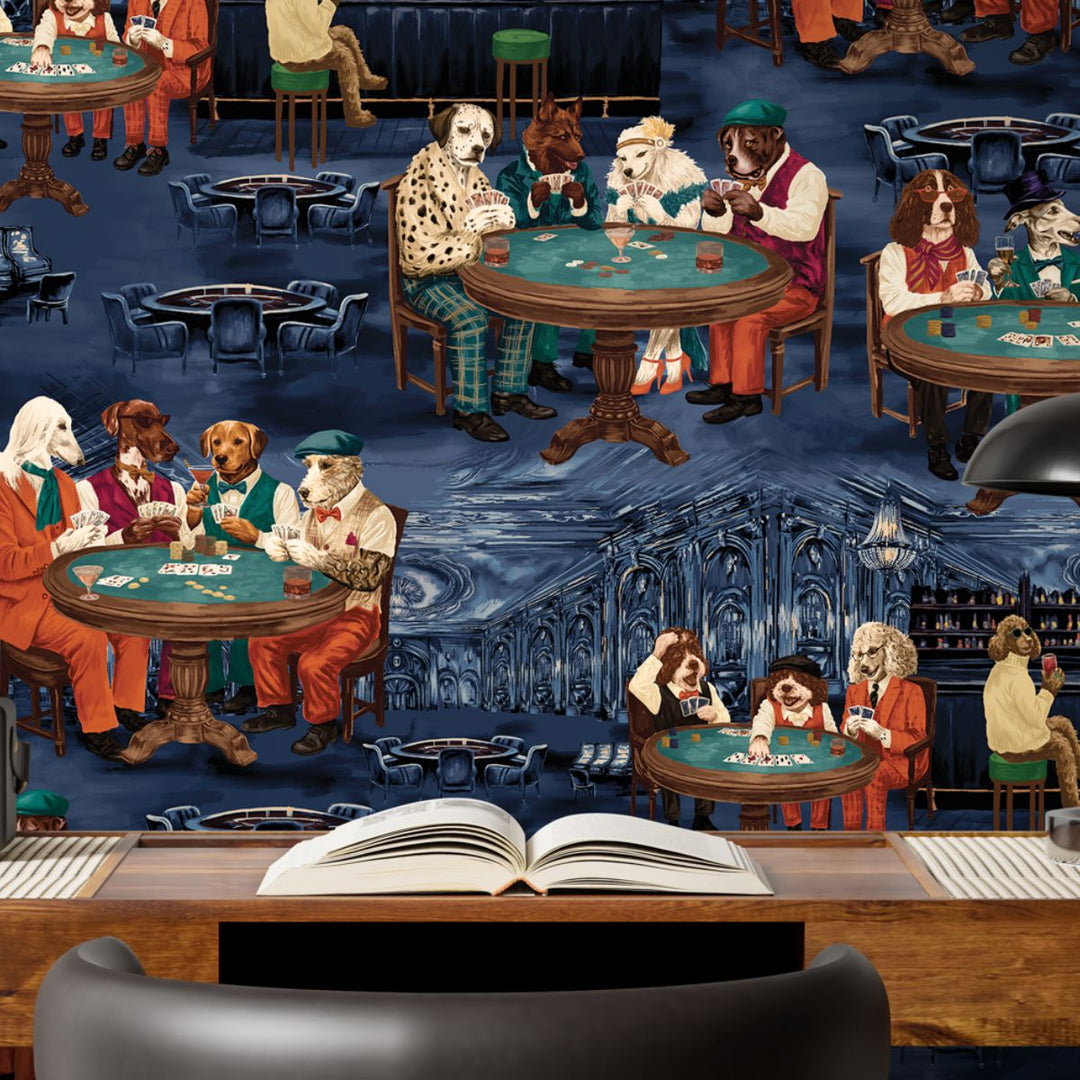 Brand Mckenzie Canine Cards Wallpaper Casino Blue