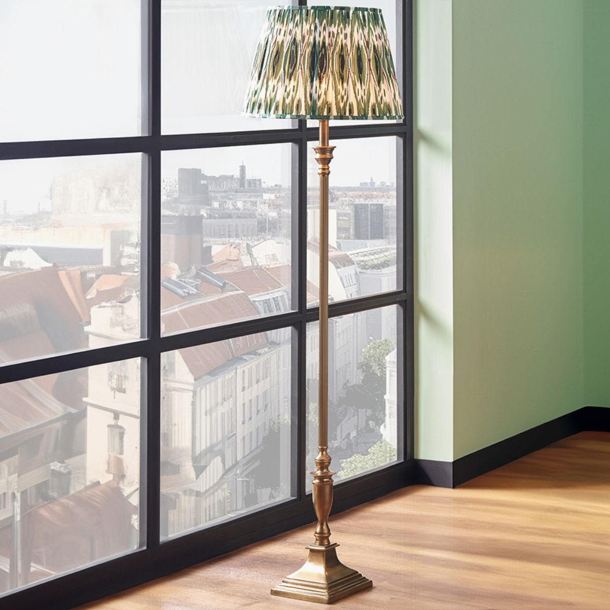 Pacific Lifestyle Canterbury Antique Brass Metal Floor Lamp Base