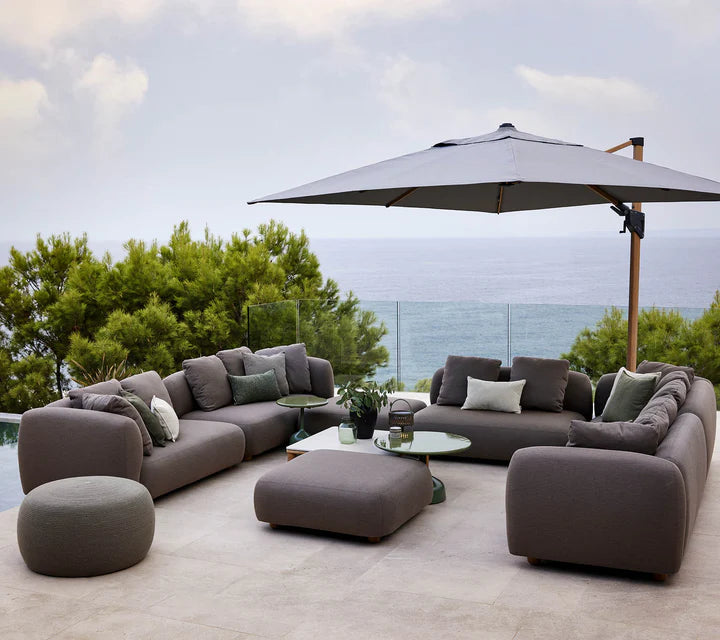 Cane-line Capture Outdoor Corner Sofa with Table & Chaise Longue