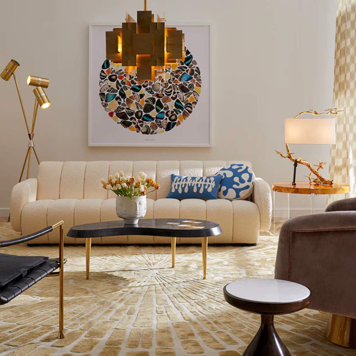 Jonathan Adler Caracas Task Tripod Floor Lamp